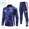 Real Madrid Dragon Felpe da Allenamento Quarto-Zip 2024-25 Marina per Bambino